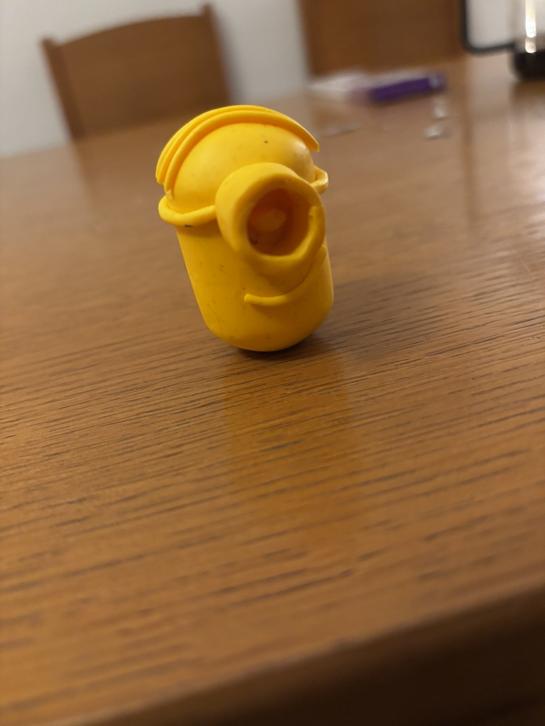 Excess material was used to craft this surprisingly detailed minion, but that's beside the point.